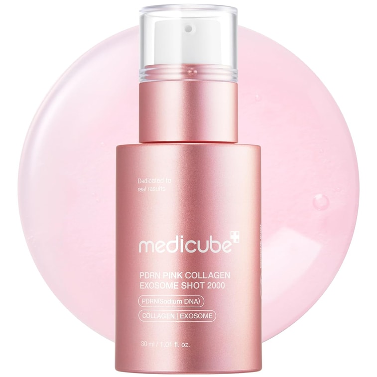 medicube PDRN Pink Collagen Exosome Shot Serum 30ml, Korean Skin Care