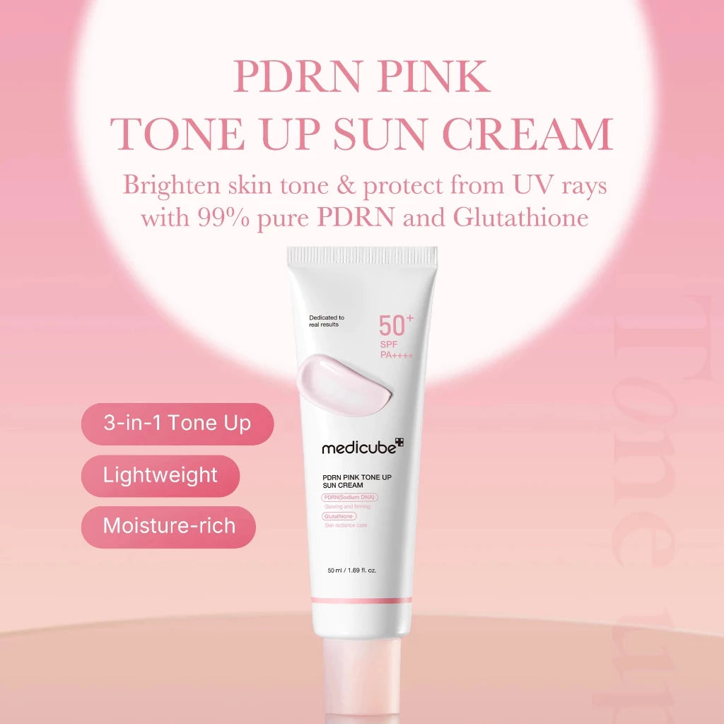 medicube PDRN Pink Tone Up Sun Cream 50ml, Korean Skin Care
