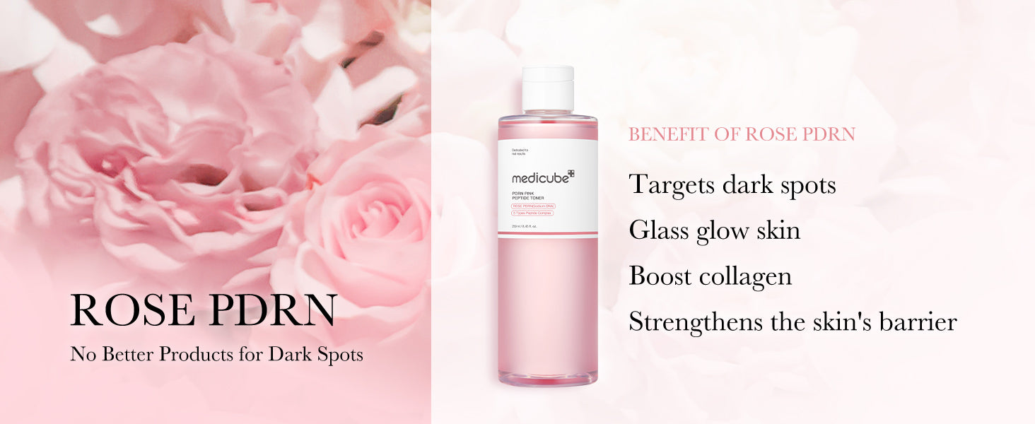 medicube PDRN Toner Rose PDRN Peptide Toner 250ml| Korean Skin Care