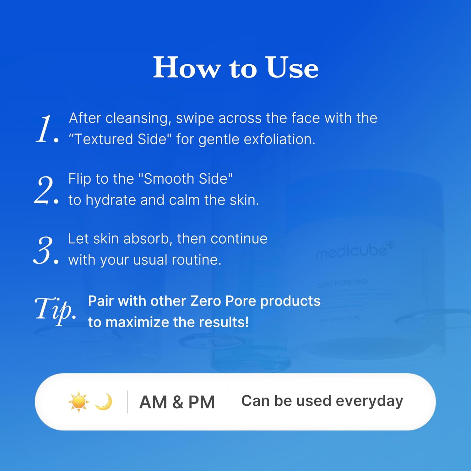 medicube Zero Pore Pads 2.0 70 Pads| Korean Skin Care