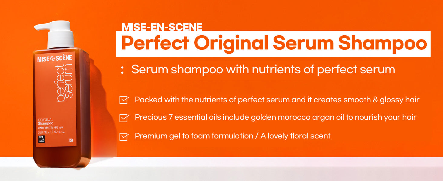 mise en scene Perfect Serum Shampoo 680ml, Korean Hair Care