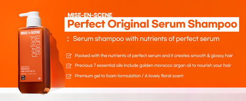mise en scene Perfect Serum Shampoo 680ml, Korean Hair Care