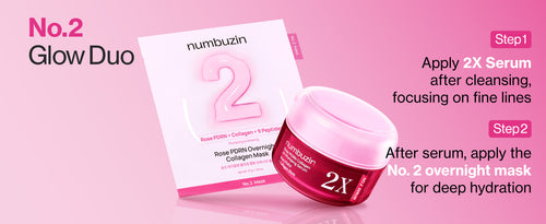 numbuzin No.2 Rose PDRN Overnight Collagen Mask 37g 5EA | Korean Skin Care
