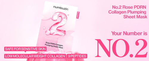 numbuzin No.2 Rose PDRN Collagen Plumping Mask 33ml 5sheets