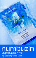 numbuzin No.4 Icy Soothing Mask 27ml 5sheets