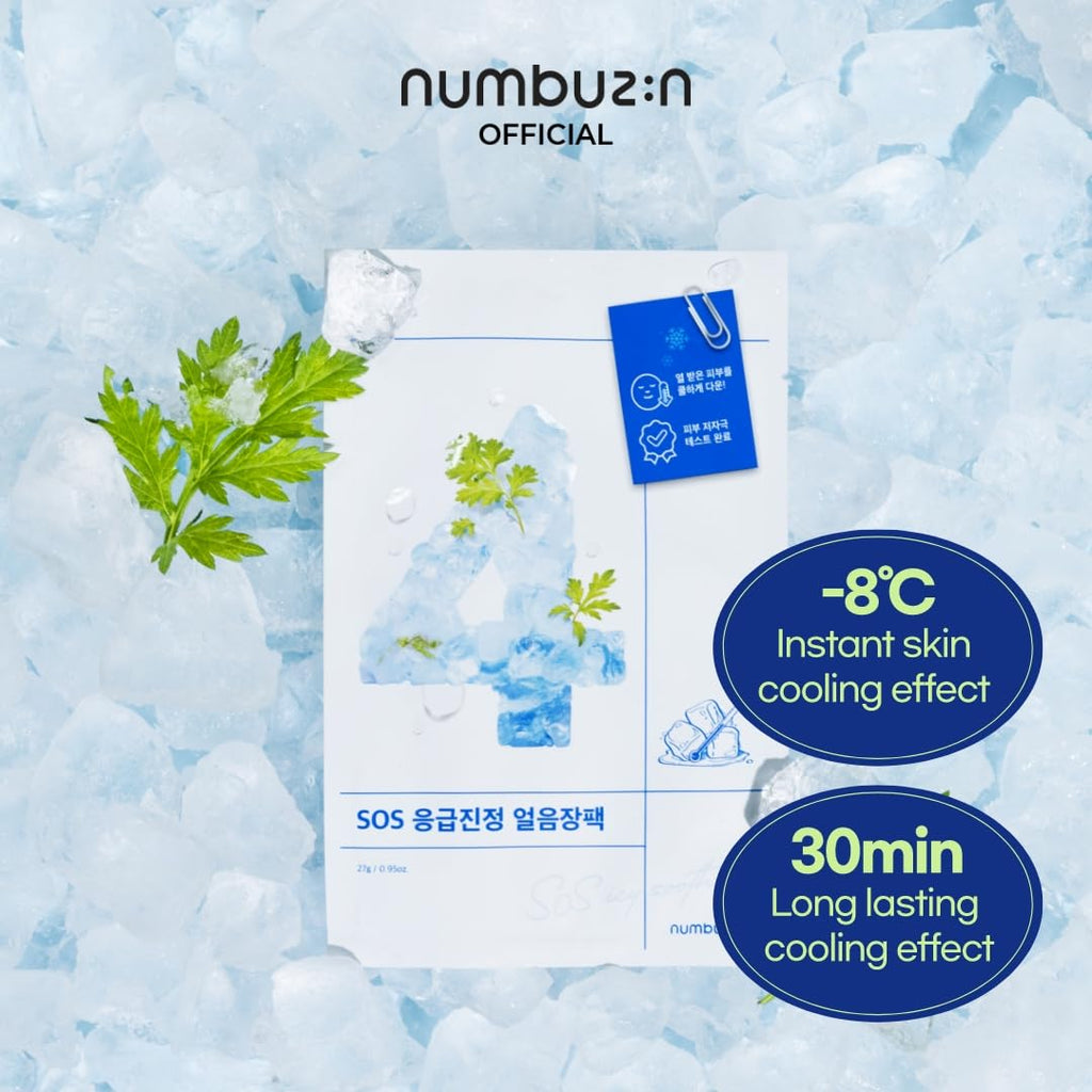 numbuzin No.4 Icy Soothing Mask 27ml 5sheets