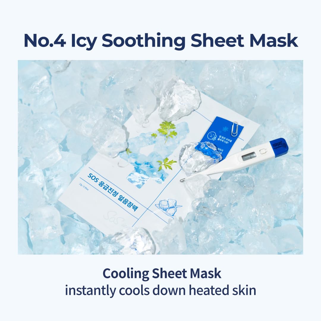 numbuzin No.4 Icy Soothing Mask 27ml × 5sheets | Korean Skincare
