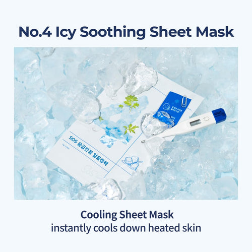 numbuzin No.4 Icy Soothing Mask 27ml × 5sheets | Korean Skincare
