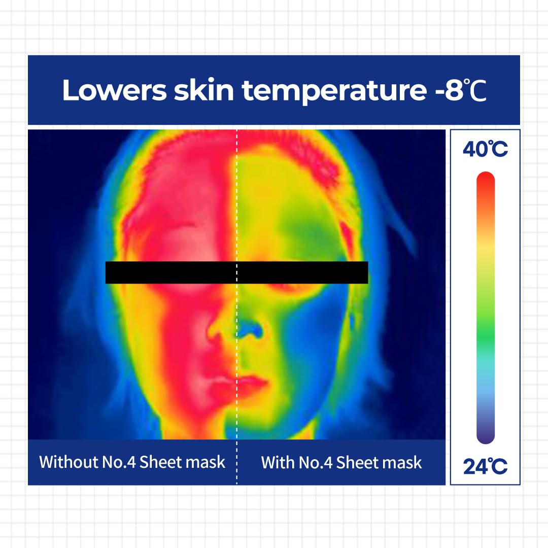 numbuzin No.4 Icy Soothing Mask 27ml 5sheets