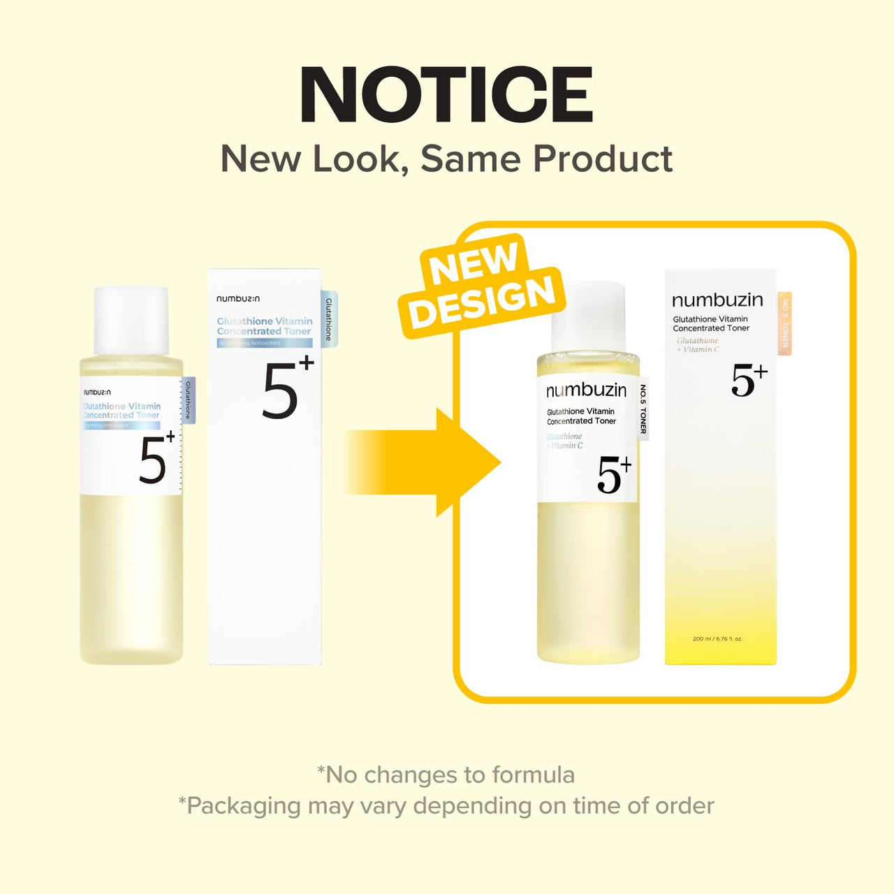 numbuzin No.5 Vitamin Boosting Essential Toner, First Step Skincare, 6.76 fl oz (200ml)