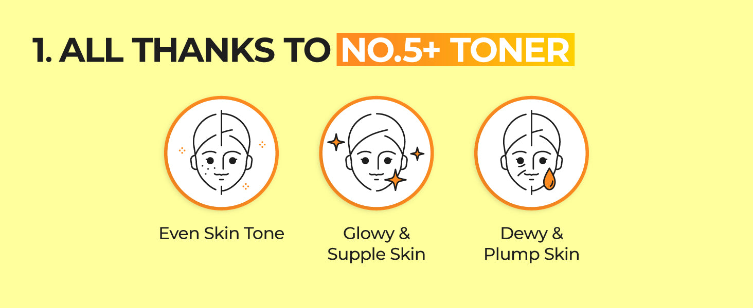 numbuzin No.5 Vitamin Boosting Essential Toner, First Step Skincare, 6.76 fl oz (200ml)