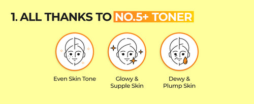 numbuzin No.5 Vitamin Boosting Essential Toner, First Step Skincare, 6.76 fl oz (200ml)
