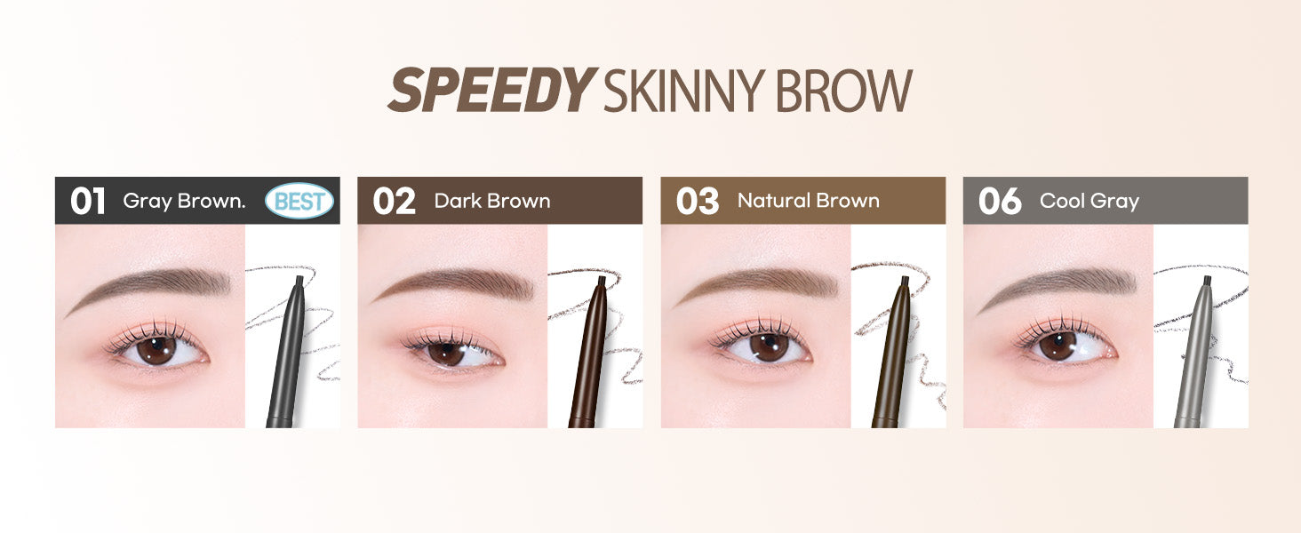 peripera Speedy Skinny Brow Eyebrow Pencil 1.5mm | Korean Makeup