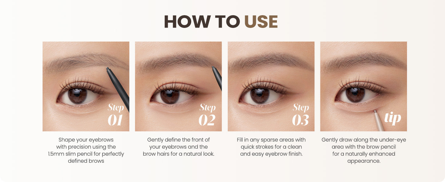 peripera Speedy Skinny Brow Eyebrow Pencil 1.5mm | Korean Makeup