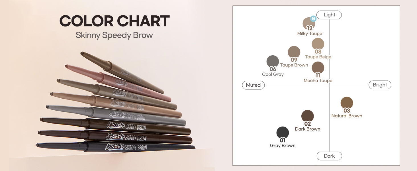 peripera Speedy Skinny Brow Eyebrow Pencil 1.5mm | Korean Makeup