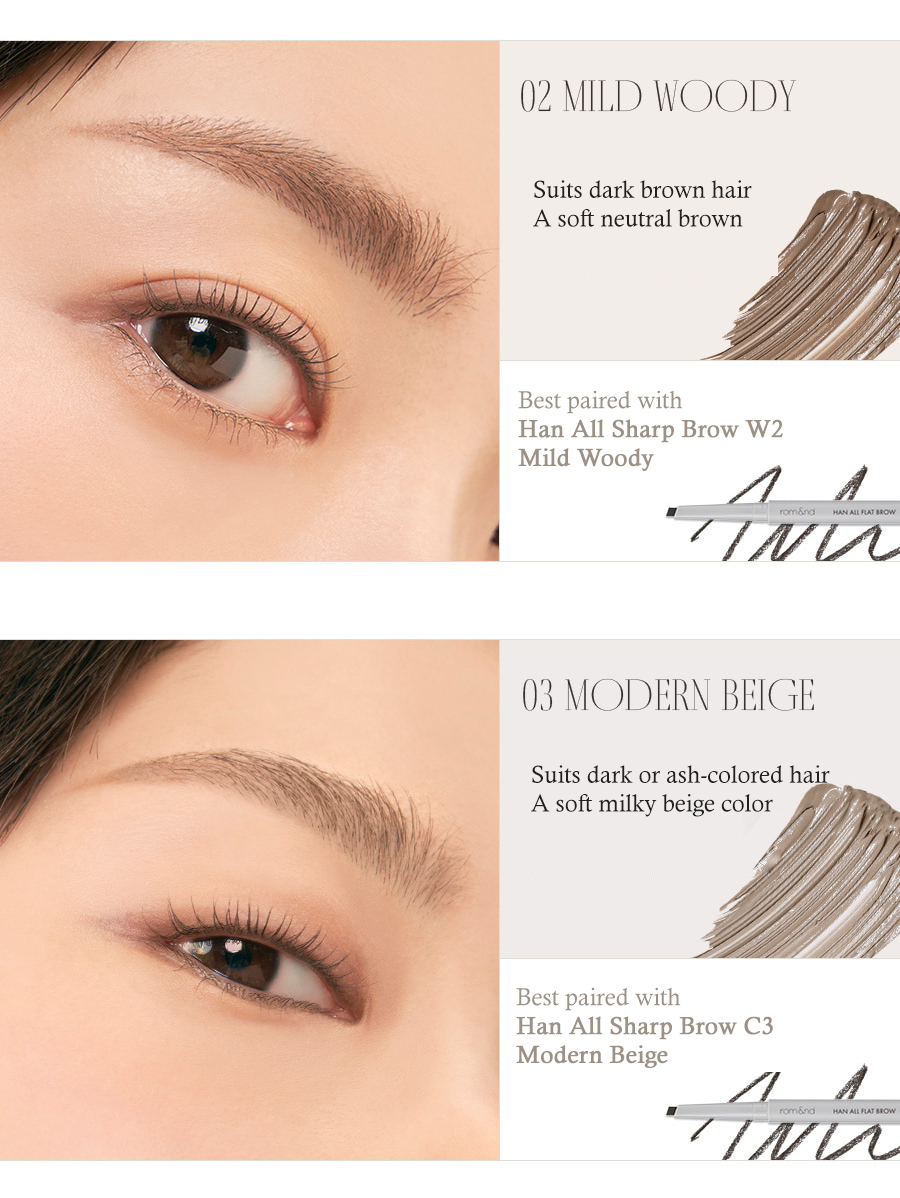 rom&nd Han All Brow Cara 9g | Korean Makeup